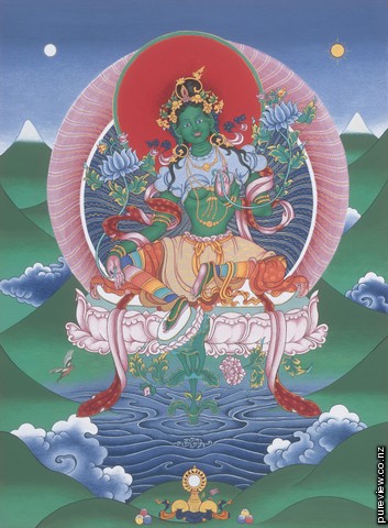 Green Tara - click to enlarge